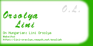 orsolya lini business card